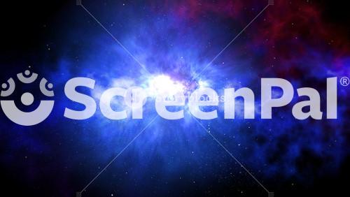 Deep Space With Blue And Pink Nebulas